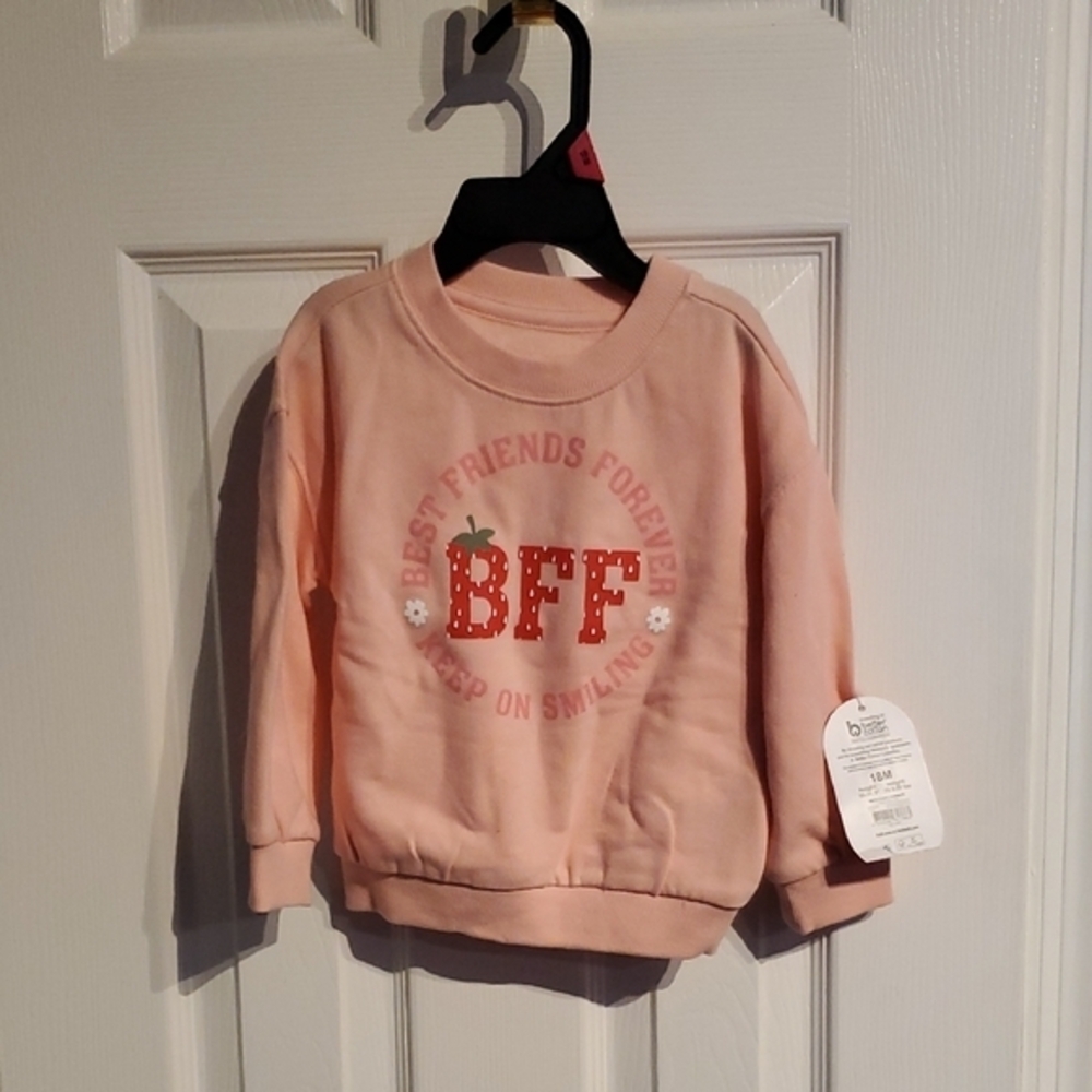 🐻  Wonder Nation Peach BFF Sweatshirt